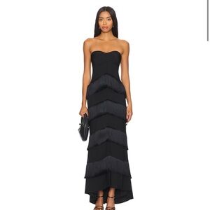 House of Harlow Hera Fringe Maxi Dress